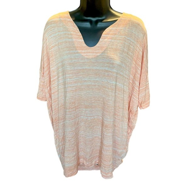 Mix by 41 Hawthron Orange Viscose Oversized Tunic Sz M - Picture 1 of 8